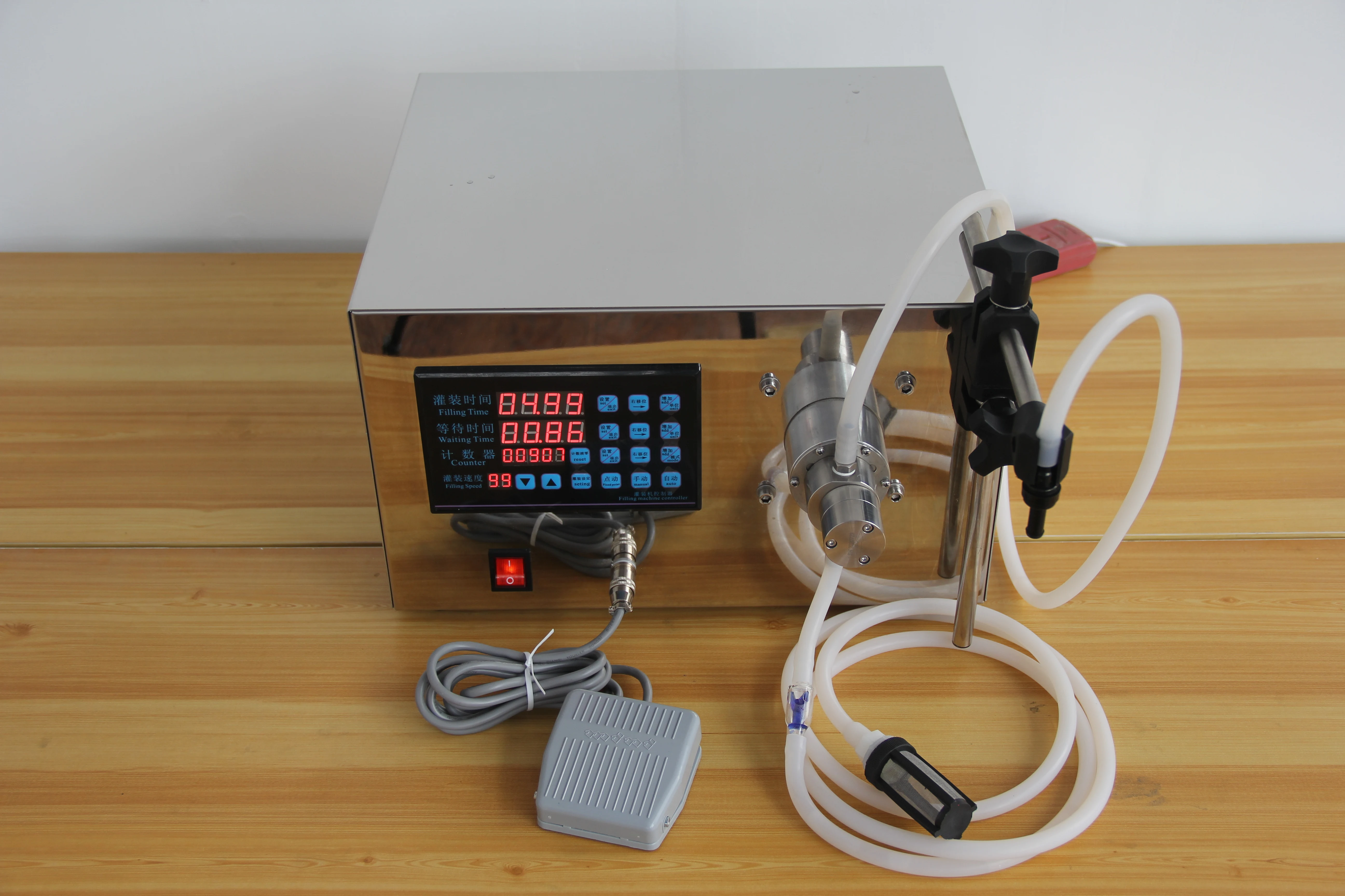 High quality stainless steel magnetic gear pump liquid filling machine