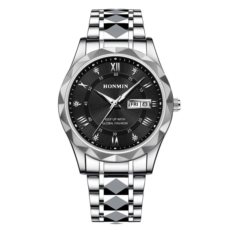 クロノス　アマチュアオリンピア2018セットアップ　メンズMサイズ HONMIN Man Luxury Watch High Quality Waterproof Chronograph