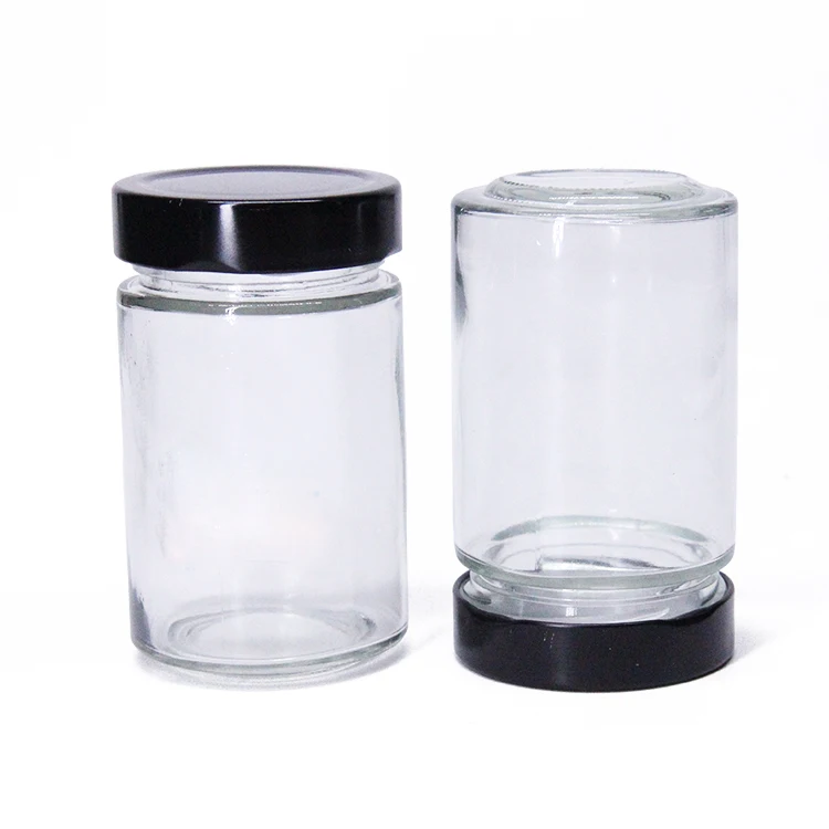 Factory Price 100ml 150ml 200ml Small Round Glass Jam Container Glass Jar With High Lids