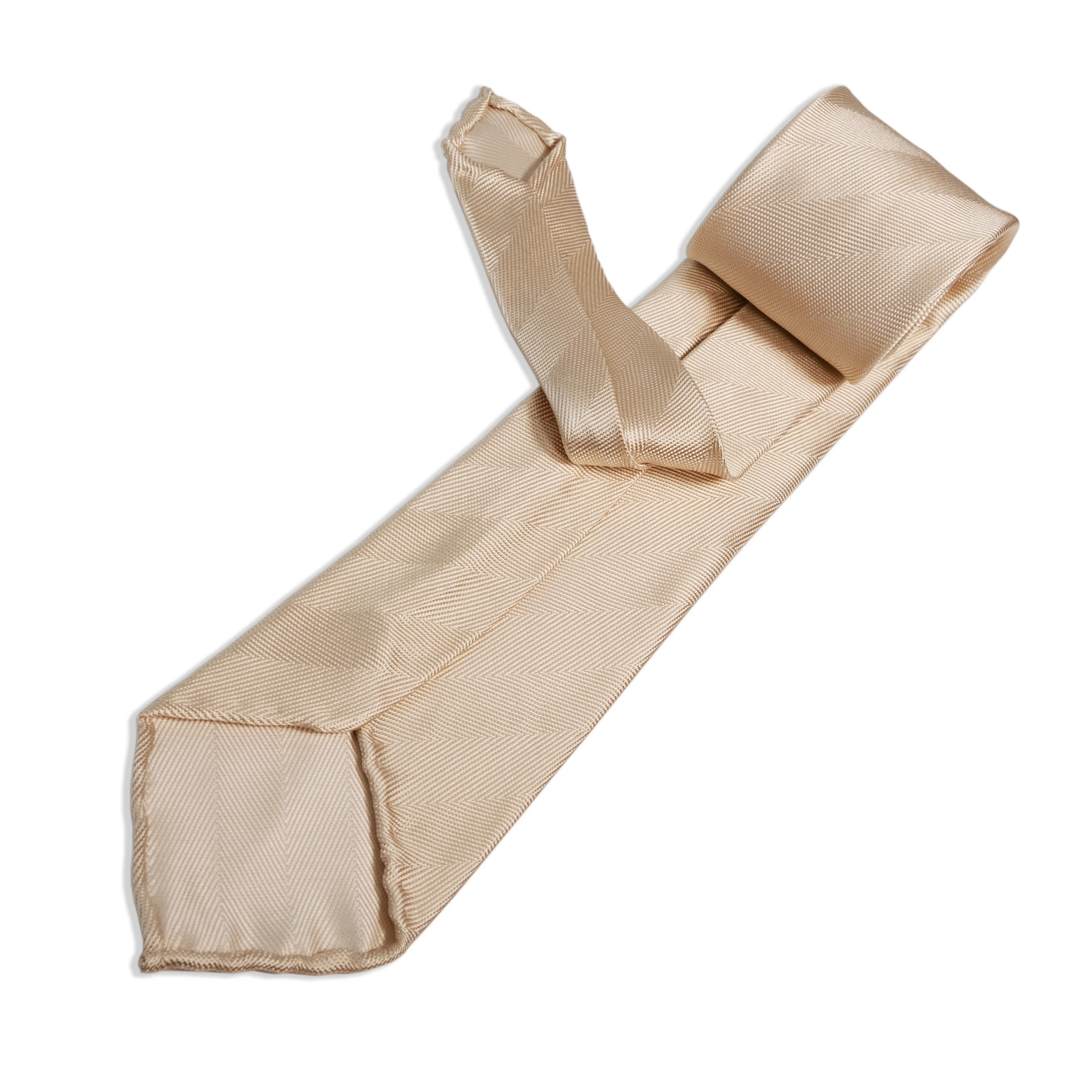 Hand-rolled Tri-fold Tie Solid Jacquard Suit Tie Business Casual Custom Design