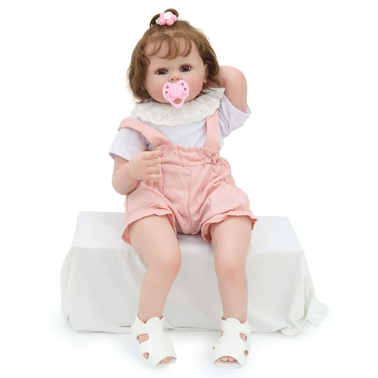 Nuova Bambola Reborn da 24 Pollici, Bambina Realistica al Tatto, Grande Bambola Reborn Femminile in Vendita come Regalo