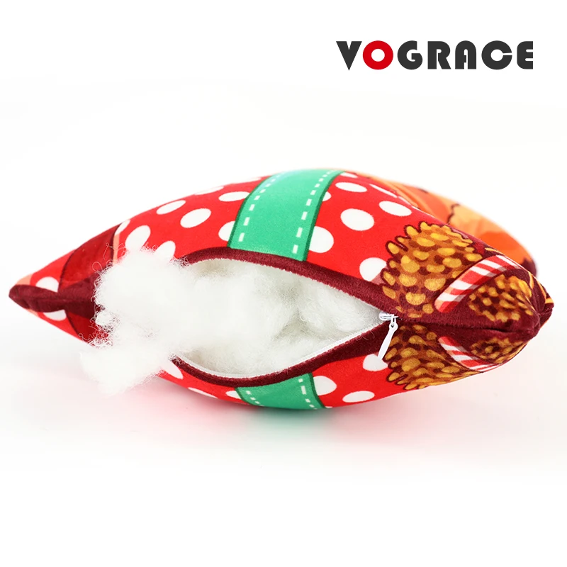 Vograce Customized Shaped Pillow Custom Anime Pillow Cover Die Cut Bed Home Decor Hugging Plush Throw Christmas Pillow Case