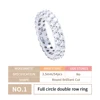 01> Bague double rangée cercle complet