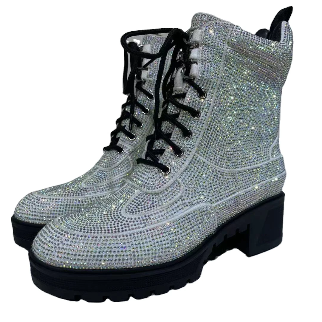 silver designer boots