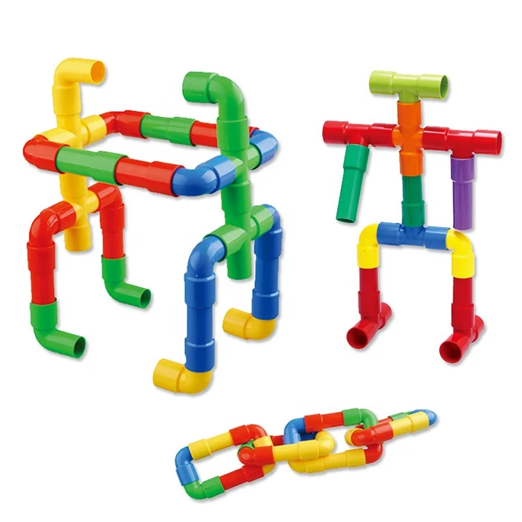 新设计水管塞积木建筑玩具塑料建筑玩具积木 