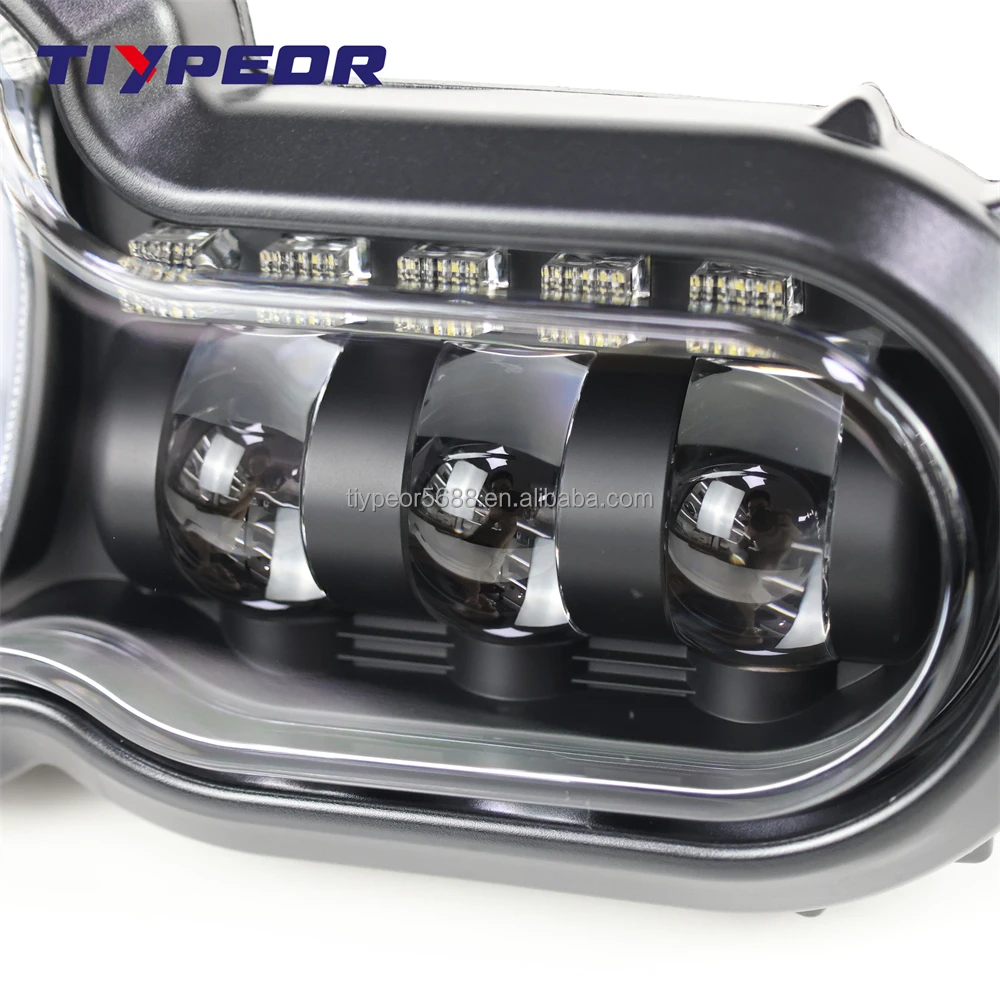 product tiypeor e24 for bmw adventure f650gs f700gs f800gs motorcycle headlight with drl bi led projector headlight-6