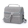 Sac à lait double couche gris