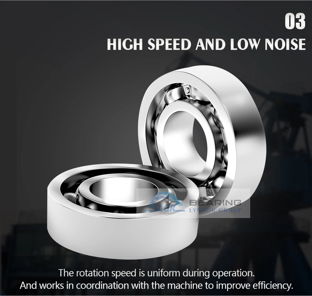 Slgr Drdb001 Deep Groove Ball Bearing Steel Ball 6000zz High Speed Low