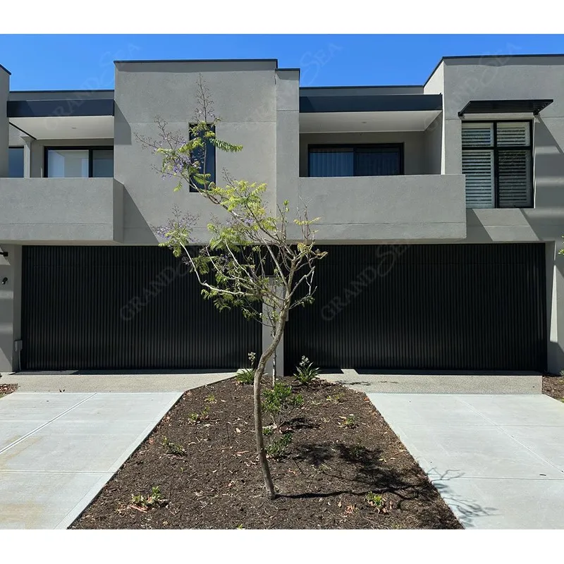 Infinity Flush Panel Smooth Aluminum Garage Door with Horizontal Modern Roll up Garage Doors Lowes