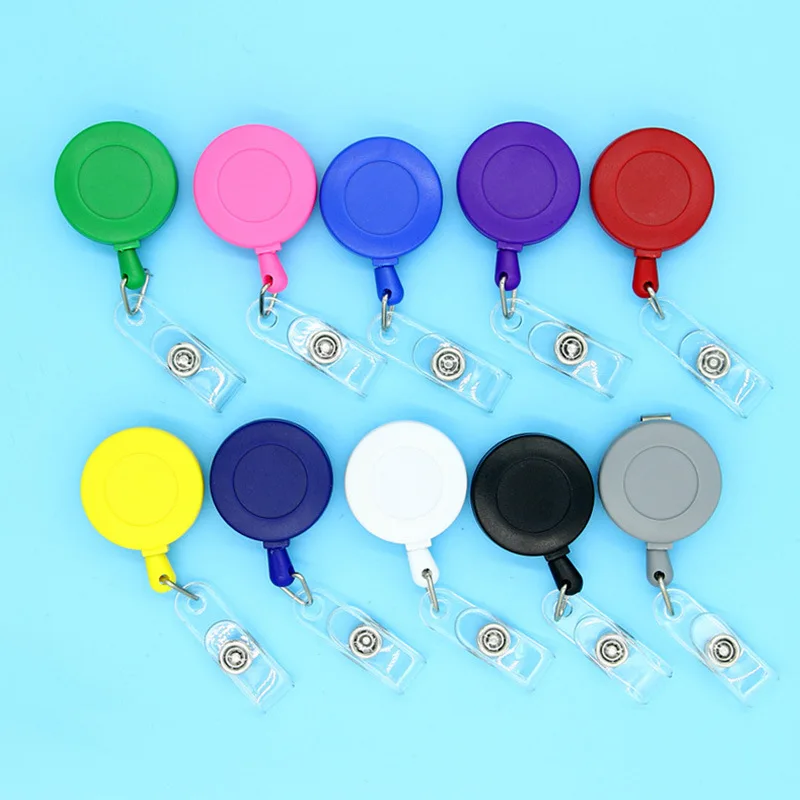 Colorful Frosted Matt Retractable Id Name Card Holder Badge Holder ...