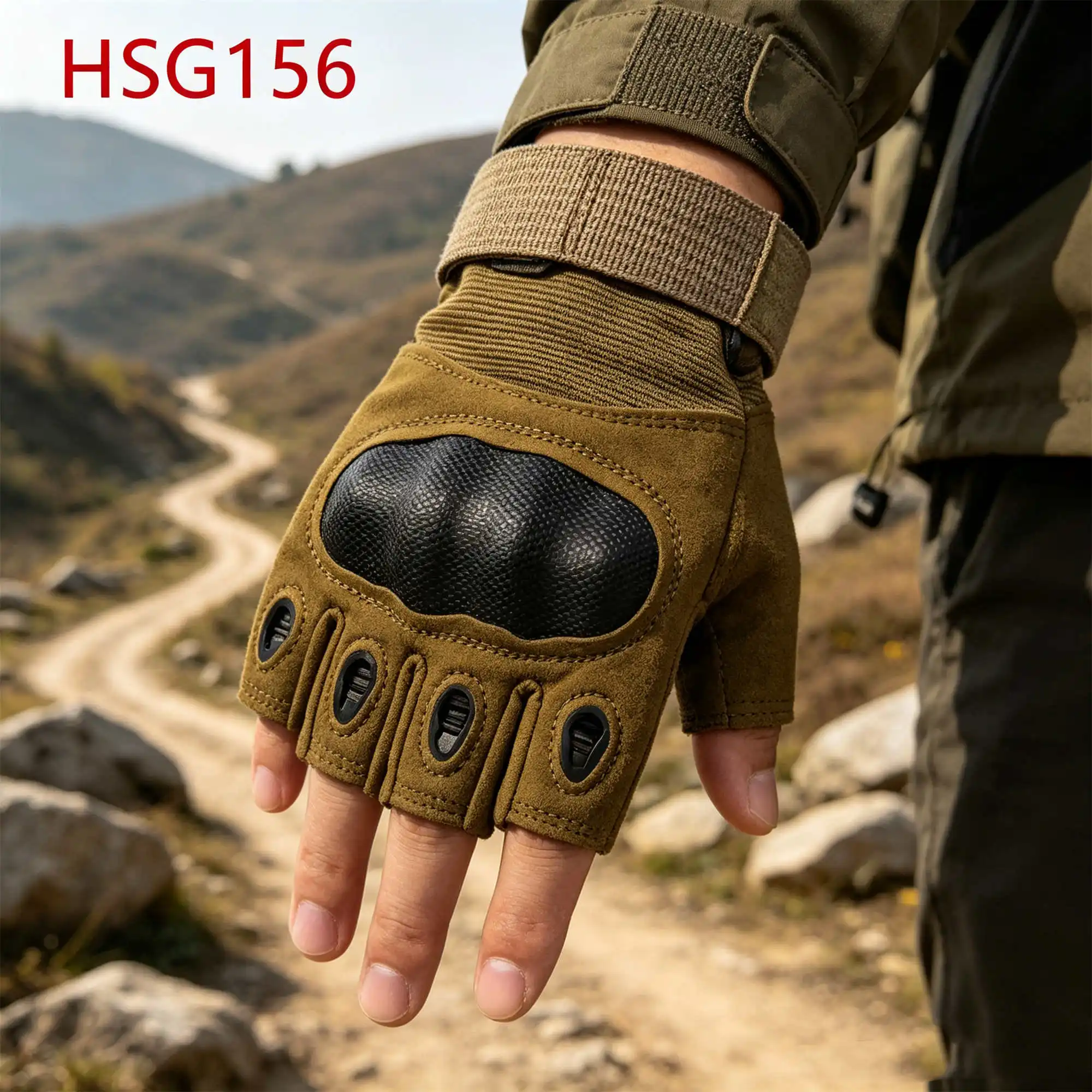 ZYF,Knuckle Protection Coyote Color Hua Singh Tactical Gear Gloves Physical Training Reinforced Thumb Design Combat GlovesHSG156