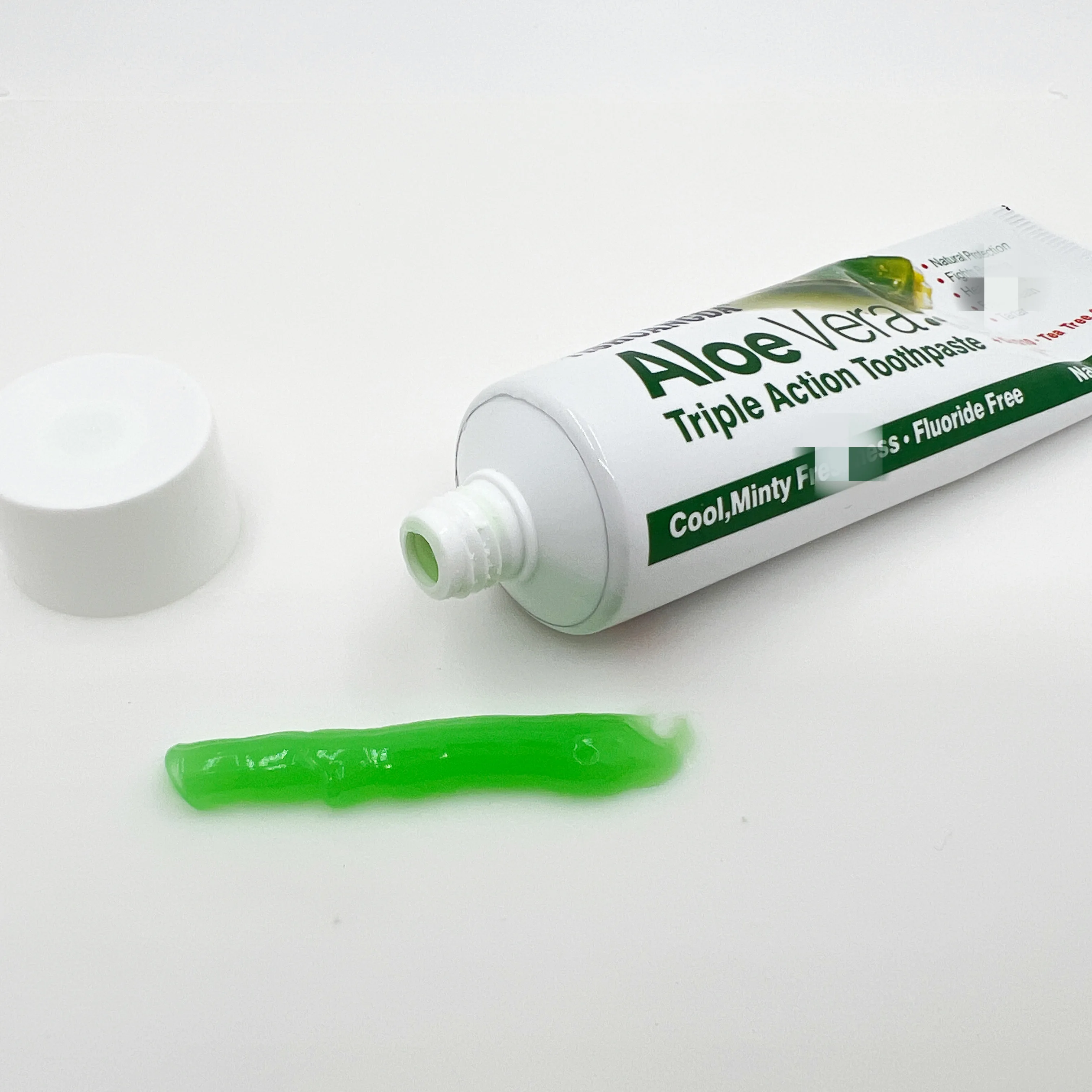 Aloe Vera Whitening Toothpaste Triple Herbal Toothpaste Green Tea Mint  Green Crystal Natural Toothpaste100g