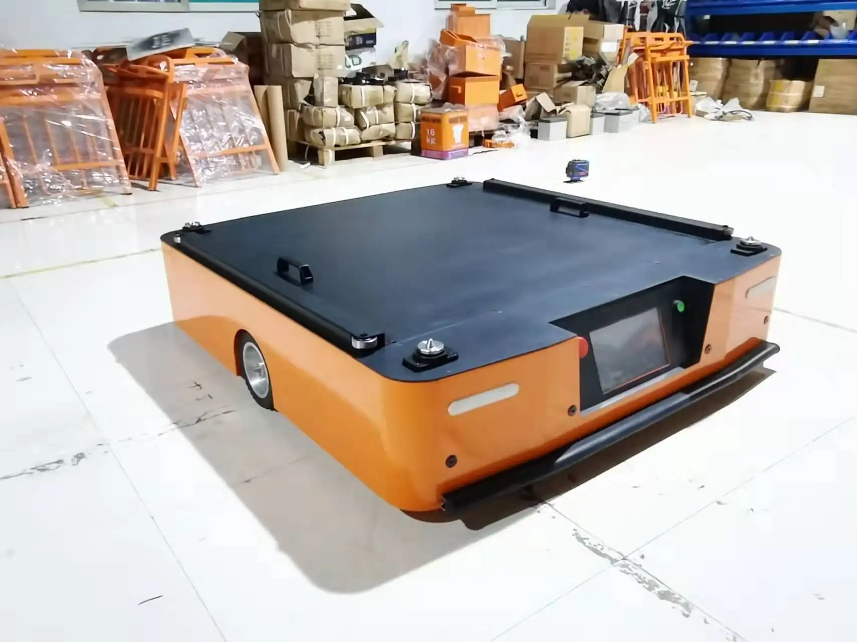 New Design Intelligent QR Code Navigation Material Handling Warehouse Robot Automated Guided Vehicle AGV Robot