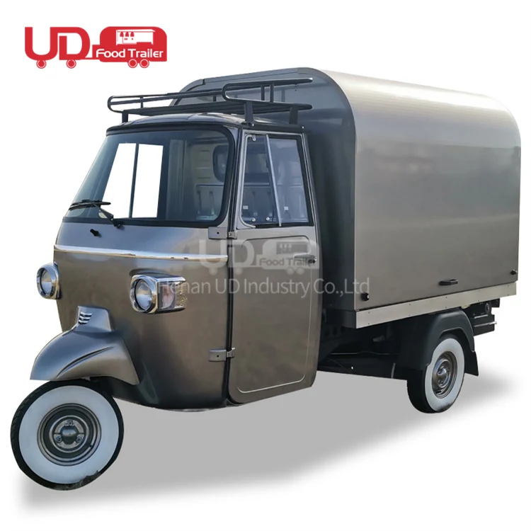 Multi Function Ice Cream Food Cart Electric Tricycle Tuk Tuk Ape Hot Dog Stand Coffee Kiosk Mobile Food Truck