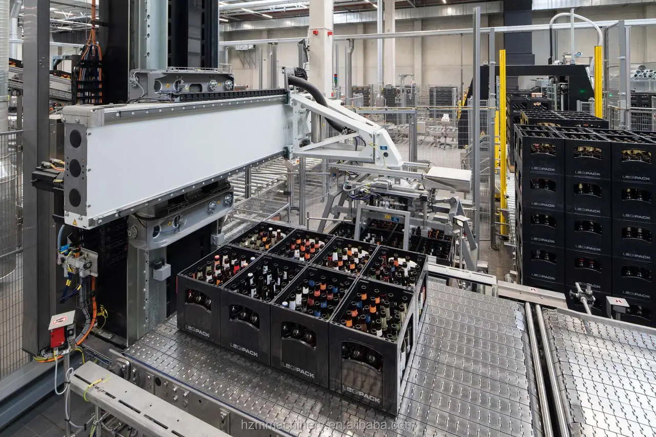 Palletizing Machine in Water Production Line , Fully Automatic ...