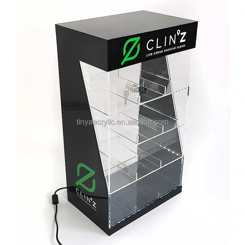 Pop Custom Acrylic Display Shelf Rack Acrylic Display Stand With Led ...