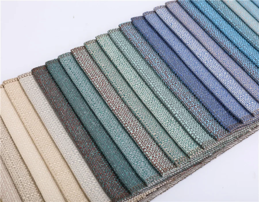 Colourful upholstery linen sofa faric linen textile upholstery sofa upholstery flax linen for hometextile