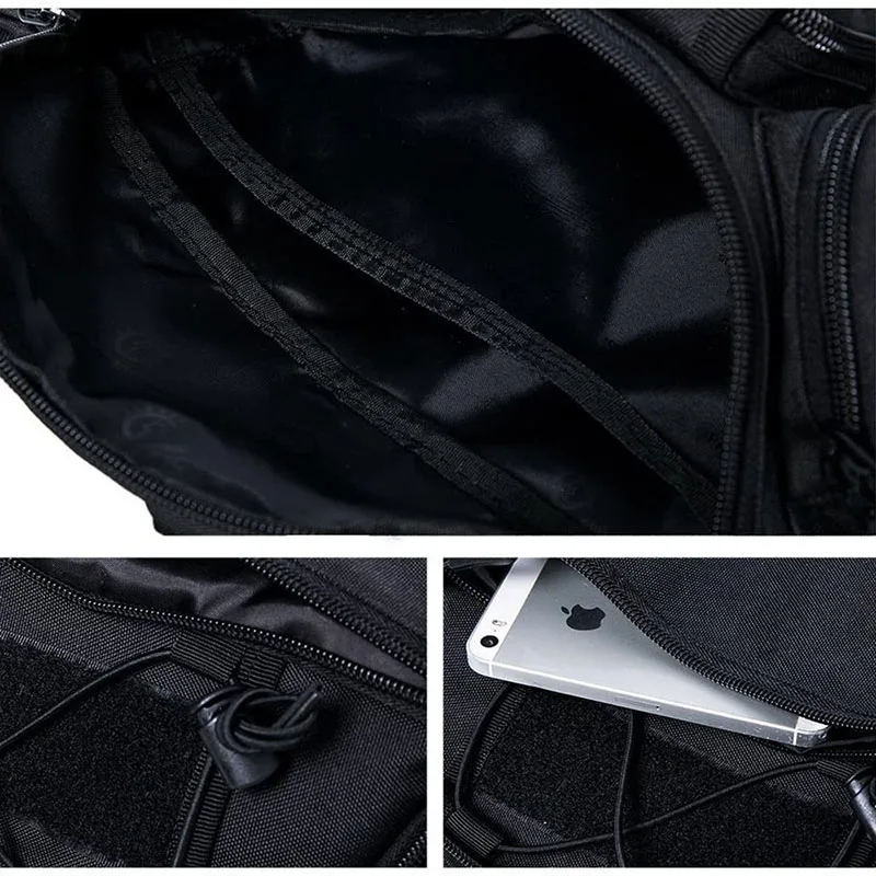 Cycling Camping Hiking Hunting Tactical Waist Pack Portable Tactical Pack Outdoor Travel Tactical Chest Bag for Daily