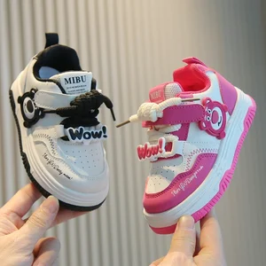 2026 Spring Fall Children's Sports Sneakers Cartoon Design Breathable Soft Sole Baby Shoes for Boys Girls and Boys