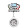 Silver three-tone white watch
