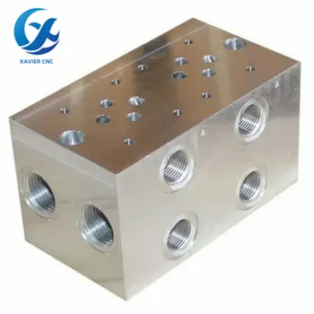 Customized Polished Distribution Block Hydraulic Connecting Blocks For Industrial