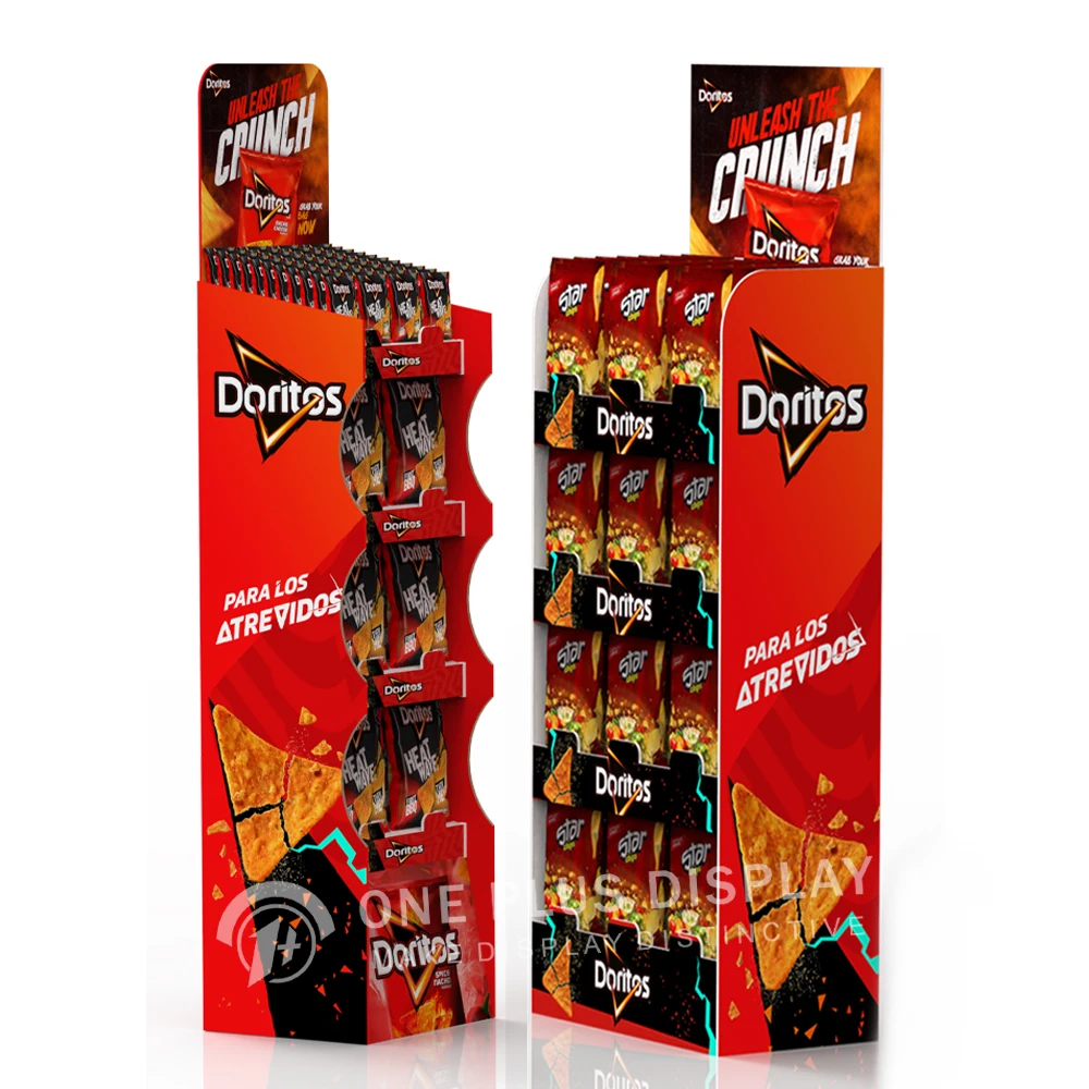 Custom Promotion Snickers Chocolates Food  Cardboard Display Stand Foldable Snack Cardboard Food Display Stands  for Cat Food