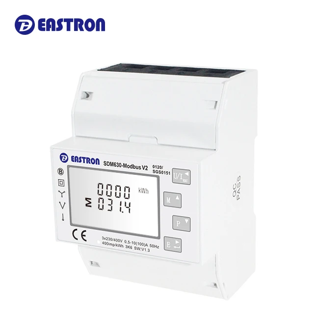 Eastron SDM630Modbus V2 MID утвержденный трехфазный многофункциональный RS485 Modbus Din-рейка, измеритель энергии для фотогальванического инвертора