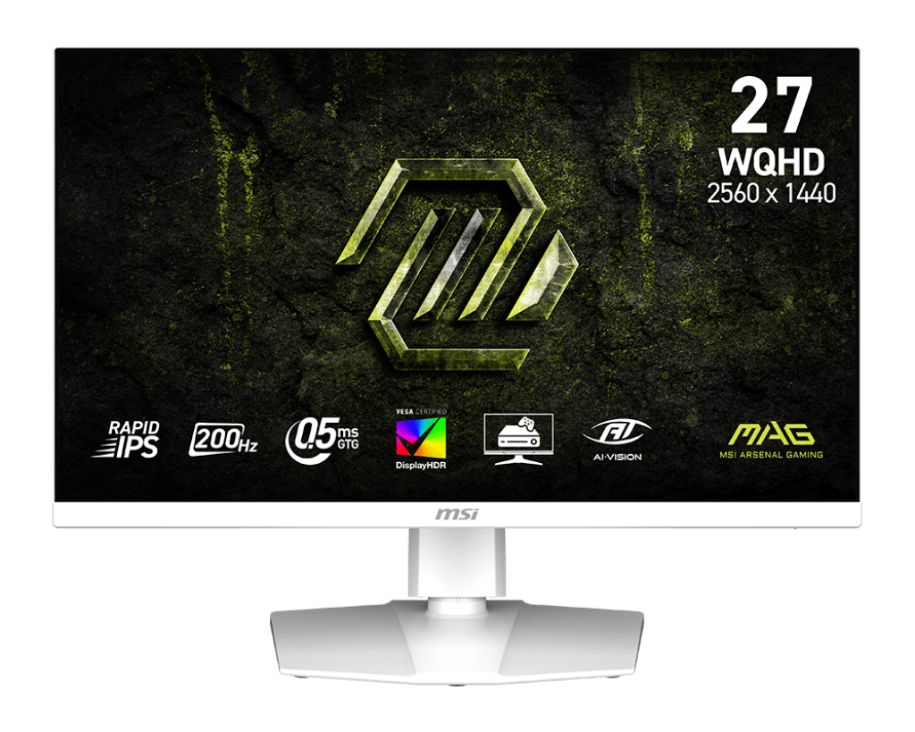 MSI 27-inch 2K 200Hz Gaming Monitor White Blade MAG274QRFWE20