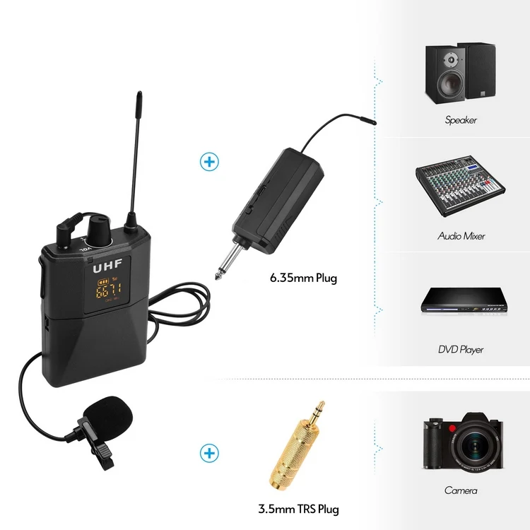 UHF Wireless Microphone System - Reliable and Versatile