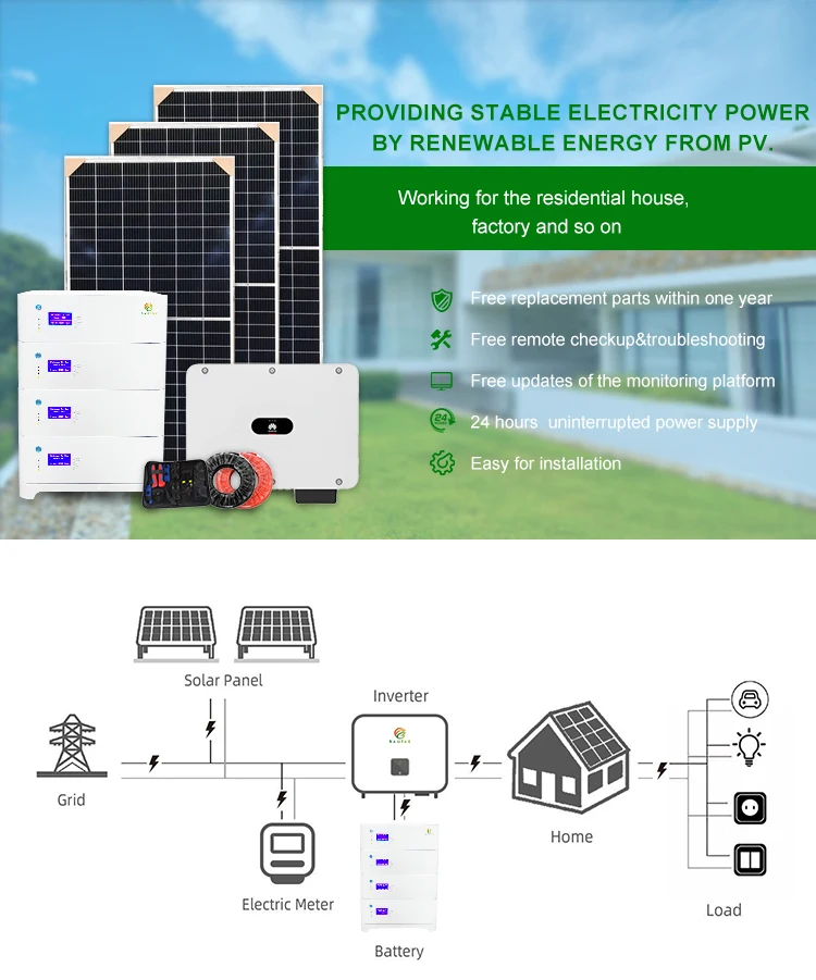 Smart Solar Set 5kw 5000watt 5000w Home Solar System Hybrid Solar ...