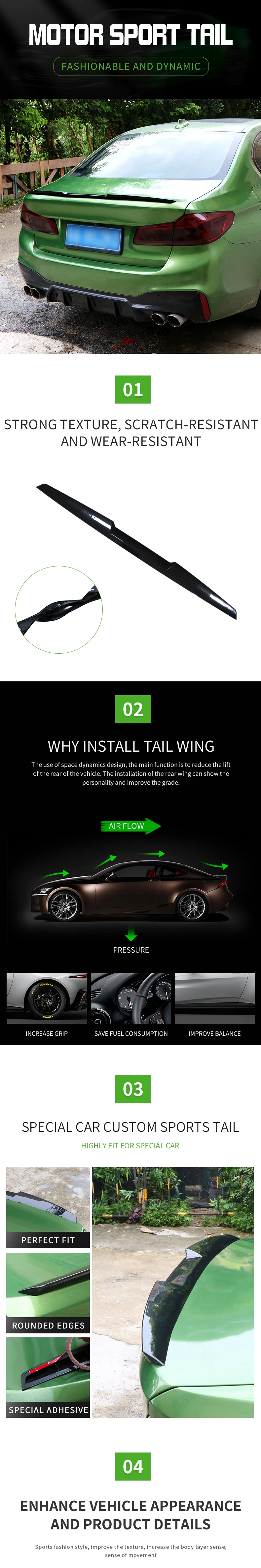 Антикрыло Спойлер Opel Ascona Хечбек Опель Аскона Универсальный Черный ...