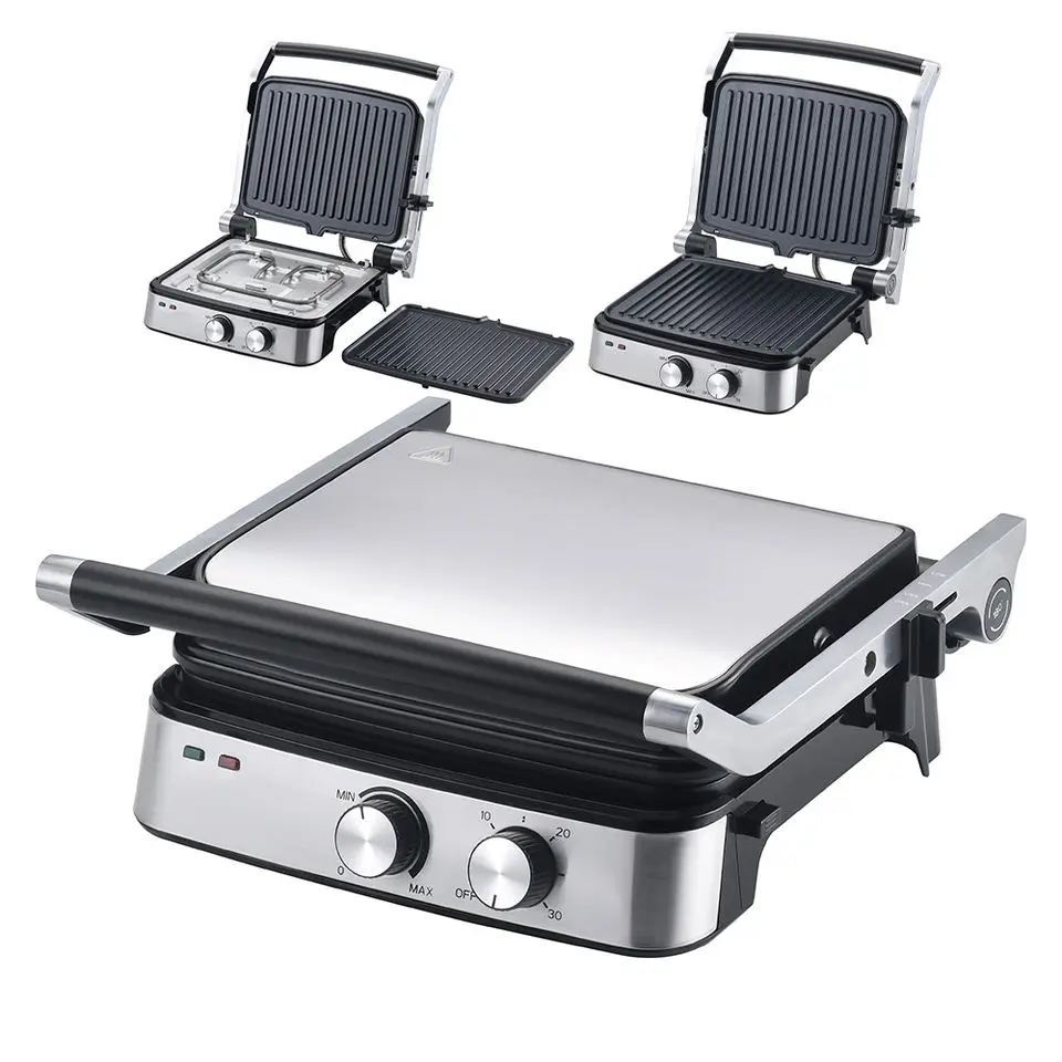 Grill Electric Detachable Digital Control Contact Grill Panini Press ...