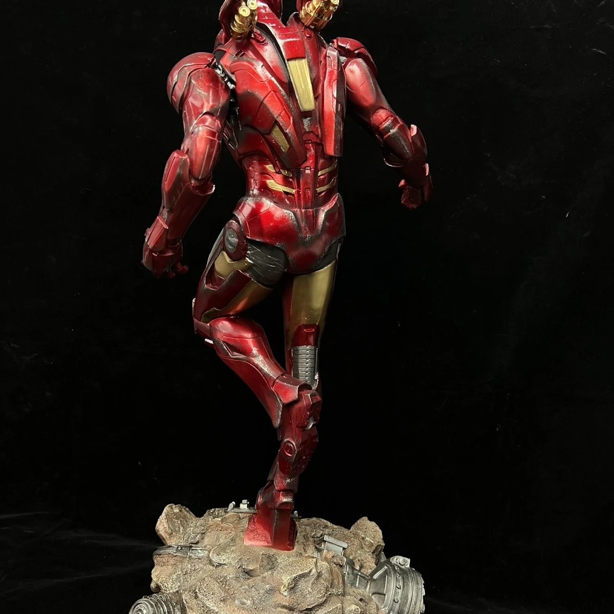 Creative Resin Crafts Statue Marvel Ironman Model MK7 Action Figure Artificial Sculpture Ornaments Toys for Sale
