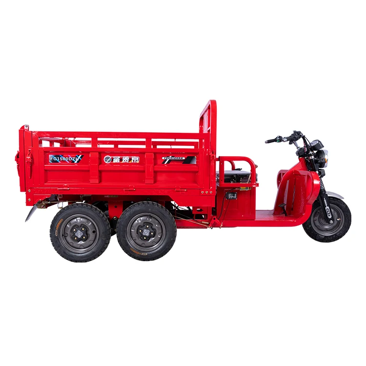 FGQ Heavy Duty Adult Truck 5 Wheels Cargo Electric Agricultural Tricycle