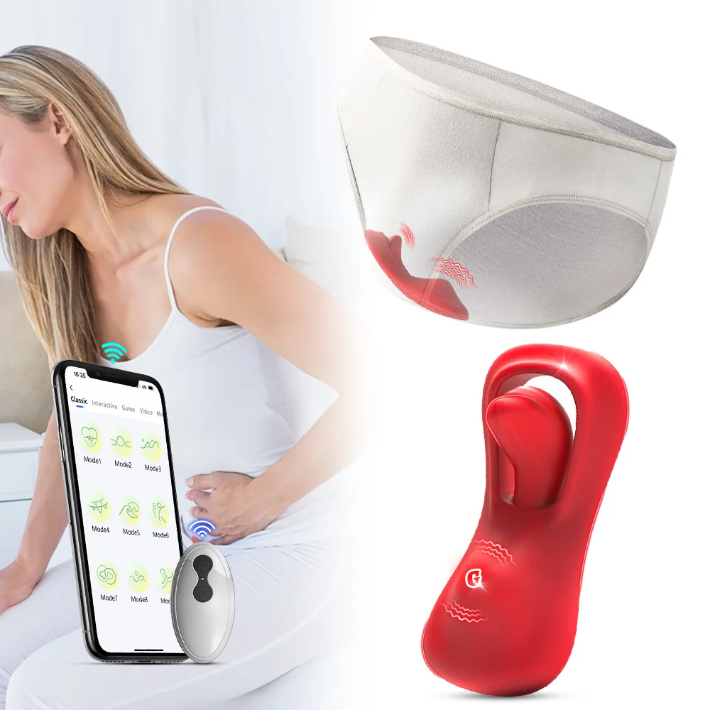 Wearable Vibrator Sex Toys for Women, Remote Control Vibrator with 9  Vibrating Modes, Tongue-Shaped Mini Vibrators Adult Toys