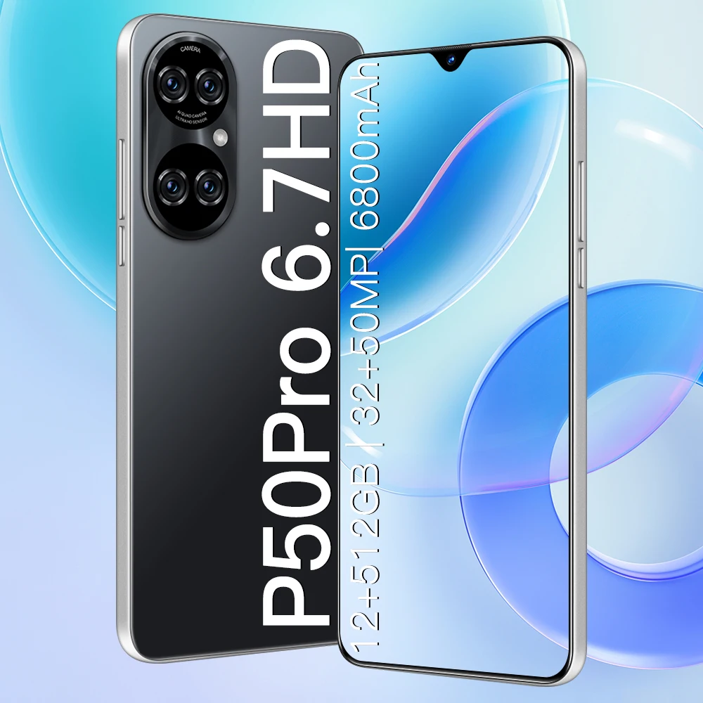 
Лидер продаж, глобальная версия смартфона высокого качества P50 Pro, мобильный телефон 4G 5G 512 ГБ, Оригинальный разблокированный телефон Android 