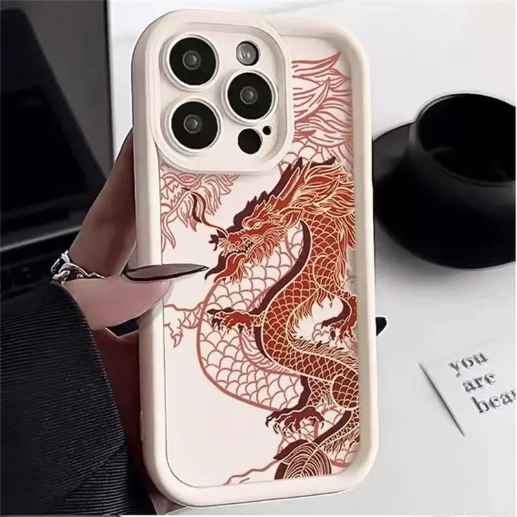 Dragon Theme Matte Back Case For OPPO Phones – Silicone Cover #3