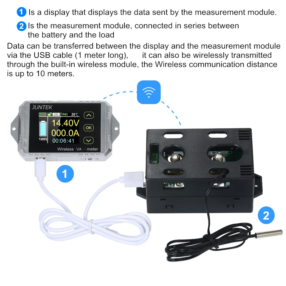 DC 4-in-1 Digital Meter LCD 0-300V 50A/100A/200A/300A Voltmeter Ammeter DC 4-in-1 Digital Meter LCD 0-300V 50A/100A/200A/300A Voltmeter Ammeter
