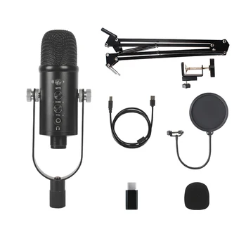 プロフェッショナル BM-86 コンデンサーマイク 3.5mm 有線カラオケ録音