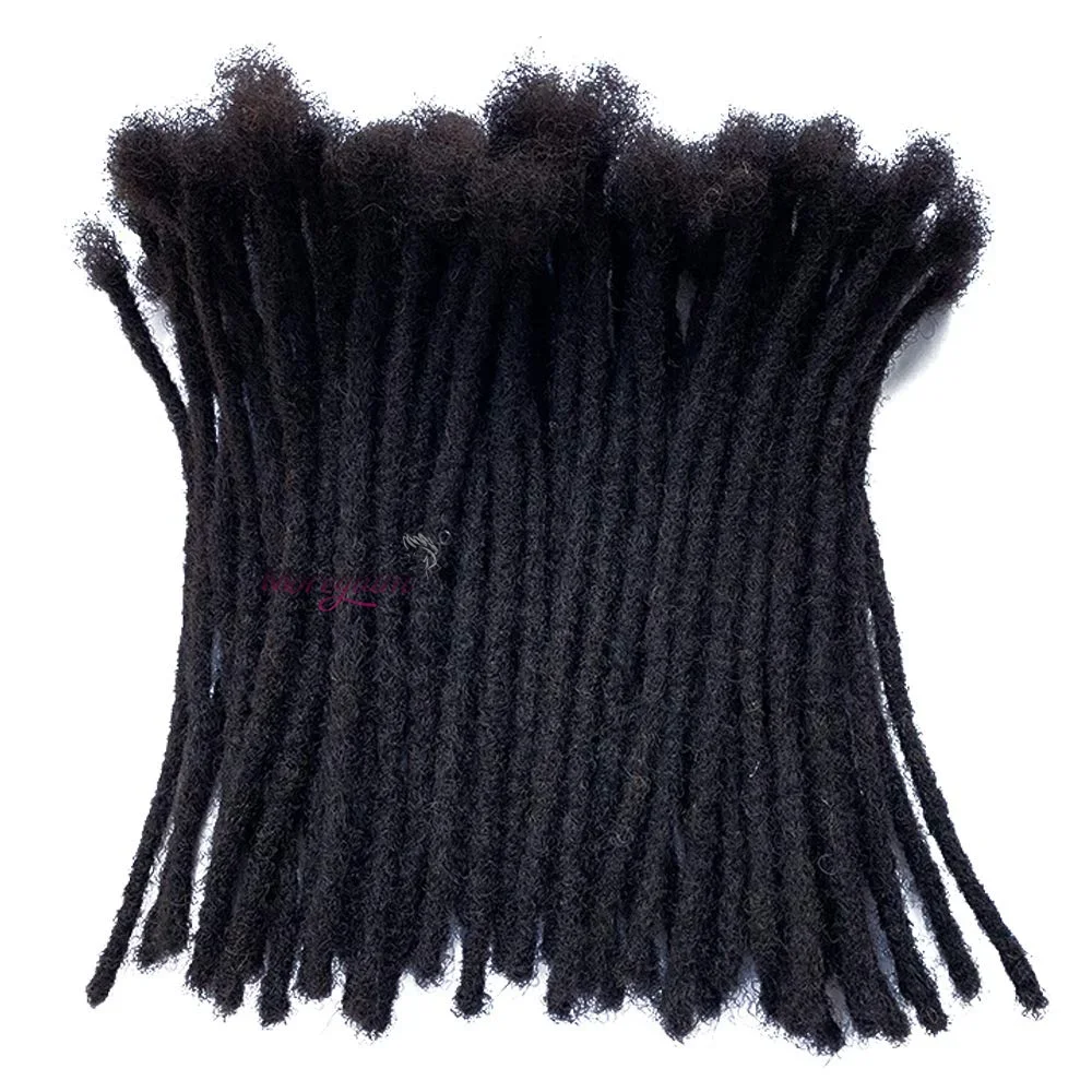 10 strengen Indiase en Braziliaanse echte menselijke haar dreadlocks extensions handgemaakt voor vrouwen/mannen_voghion.com