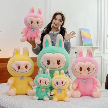 Wholesale Labu Plush Doll Cartoon Anime Rabbit Plush Pillow Soft Stuffed Animal Plush Toy Grab Machine Toy