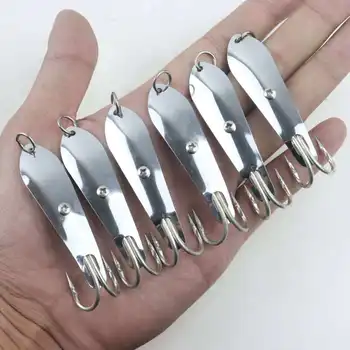 Casting Stainless Steel Fishing Spoon Lure-Ocean Boat & Ice Fishing Trolling Bait for Bass & Carp 40g – Metal Jig – view 4