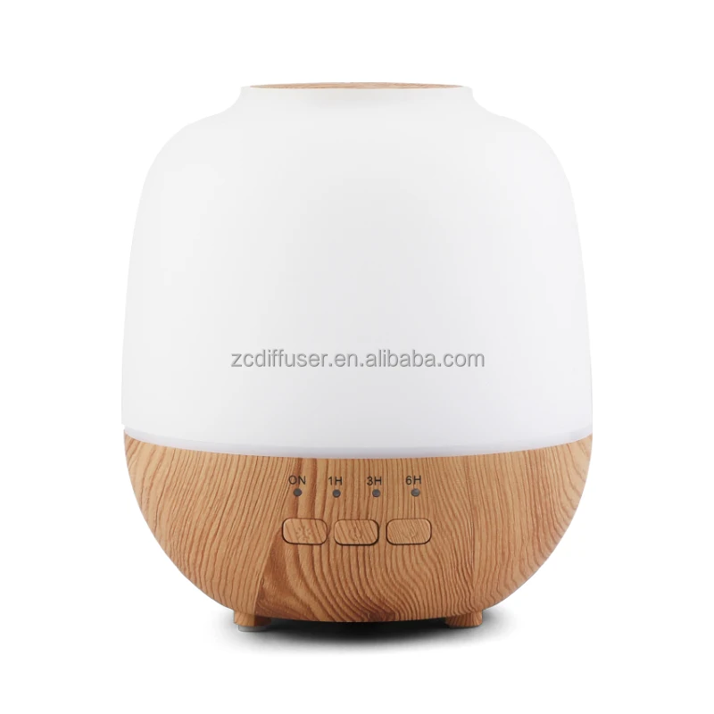 2022 New Mini Portable mist diffuser humidifier with wood grain Color LED Light 120ML mini humidifier