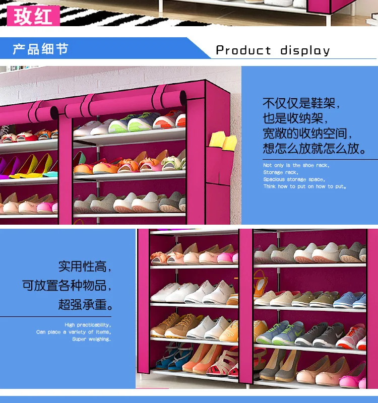 Hot Product Shoe Cabinets Rack Simple Designs Storage Folding portable Shoe racks
