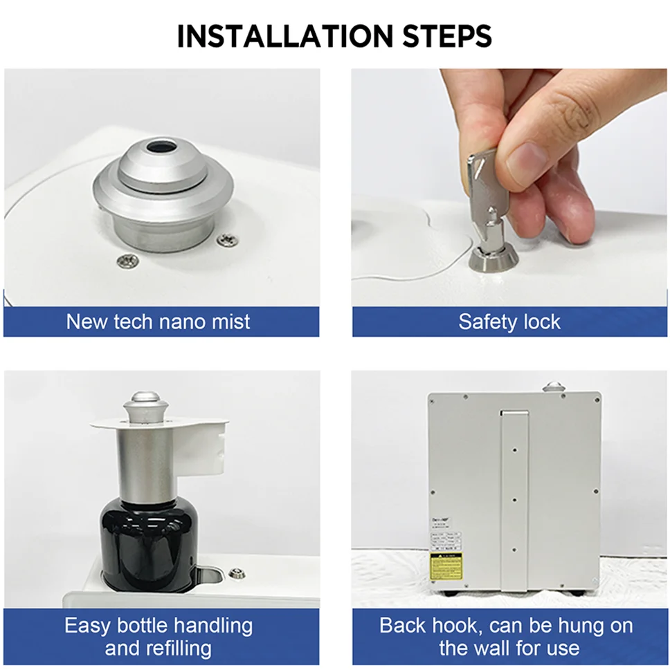 CNUS S3000 Large Coverage 1000㎡ Cold Air Fragrance HVAC Duct Mall Hotel Custom logo Connected Aroma Diffuser