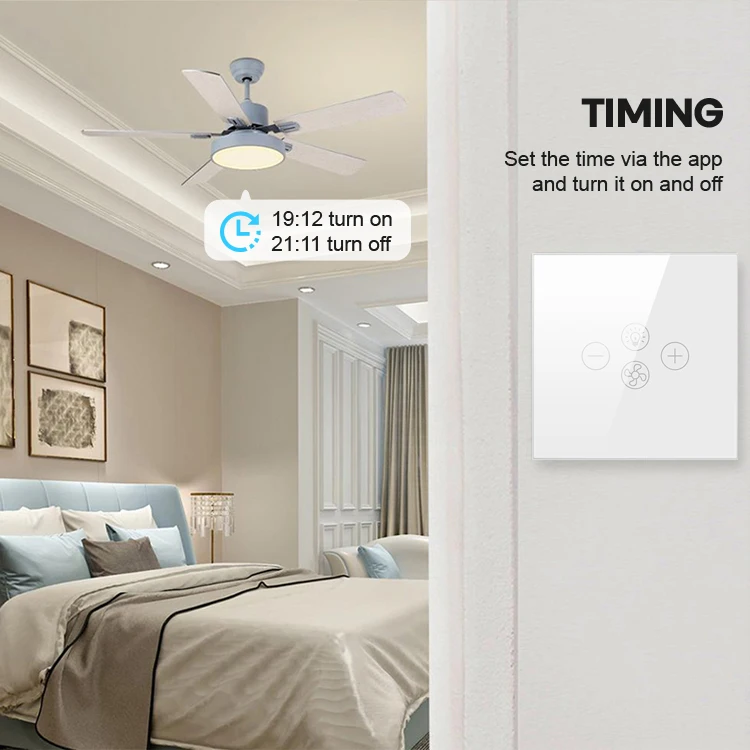 Smart Light Switch Smart Wi-Fi Ceiling Fan Control Dimmer Switch