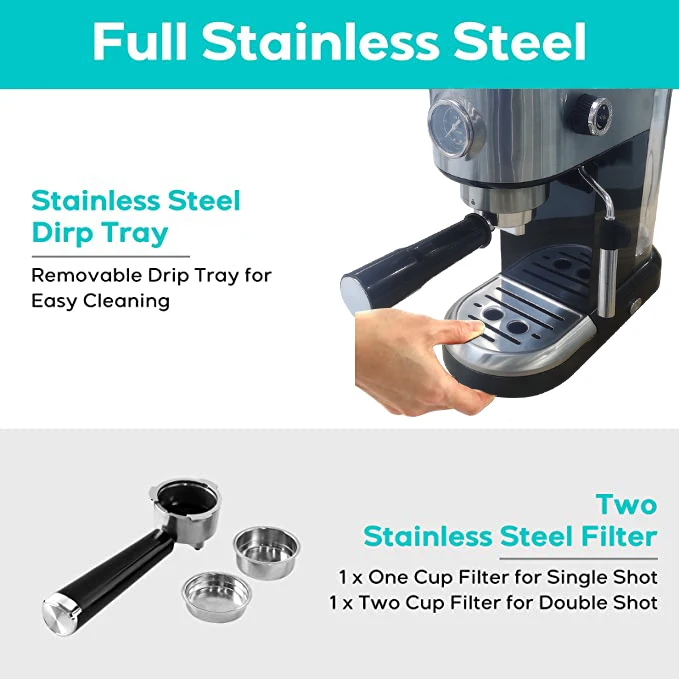 Korean Style Electric Small Coffee Maker Thermo Block Heating Milk