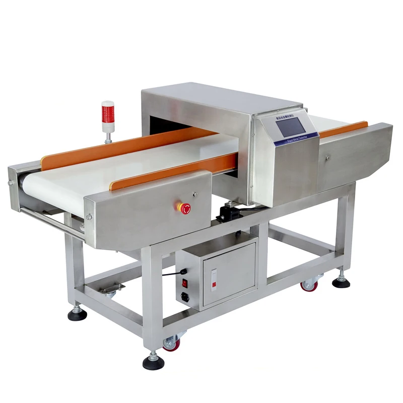 High Sensitivity Snacks Chicken Food Conveyor Belt Metal Detector