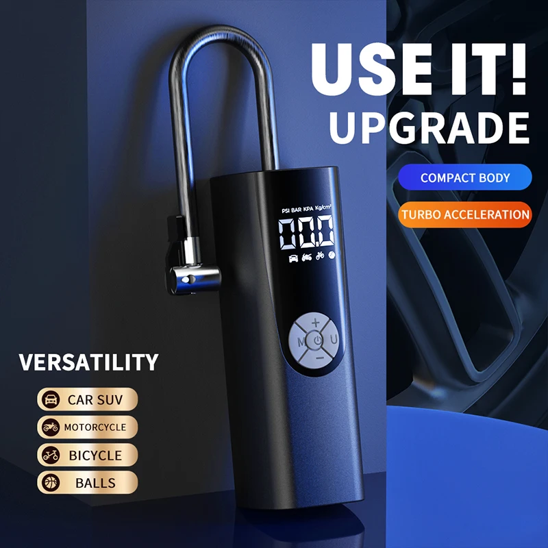 PCMOS Tire Inflators High Power Wireless Car Inflator Pump Car Tire Car Inflator Pump Multi-function Portable Electric Inflator - view 6
