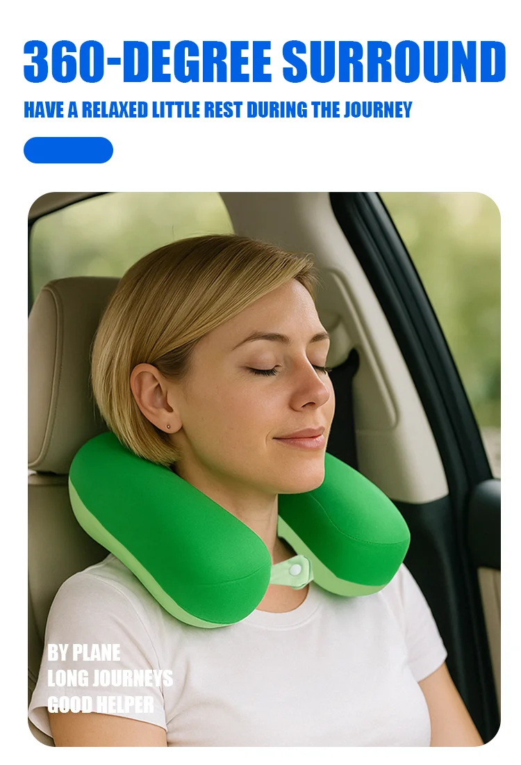 Best Outdoor Travel Neck Pillow Super Soft Memory Foam Personalized Wrap Around Car Sleep Shoulder Pillow